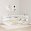 VidaXL vidaXL Storage Headboard with Shelf White 160 cm Engineered Wood 1