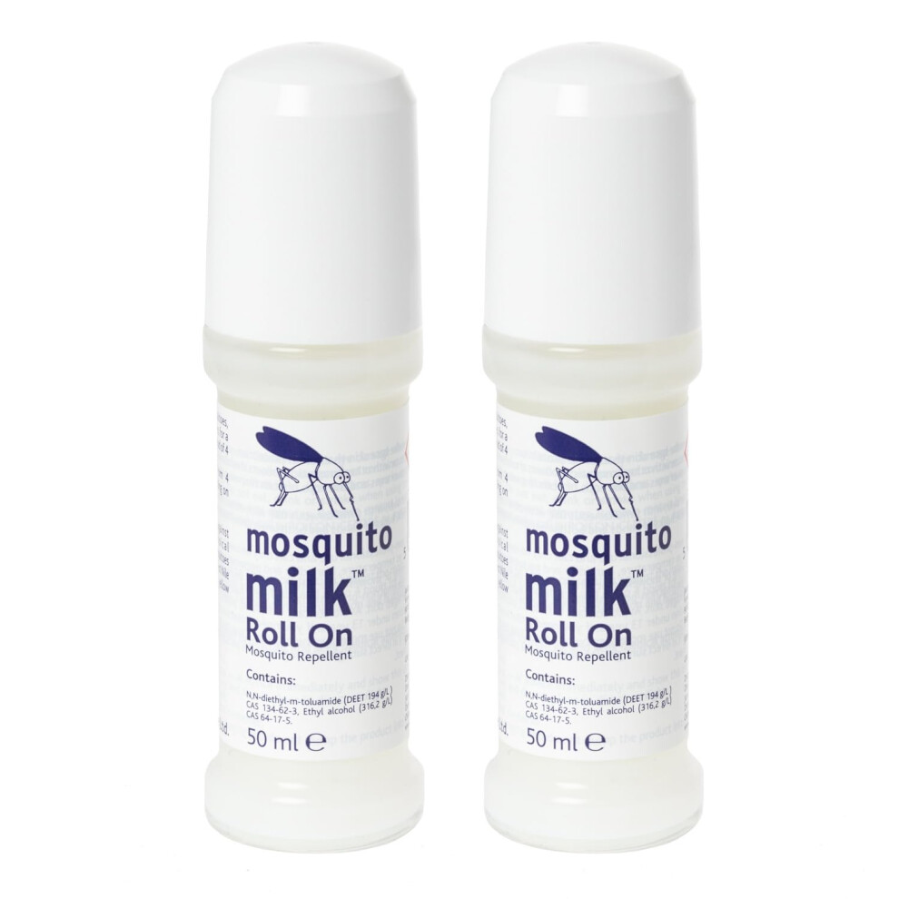 Photos - Cream / Lotion Mosquito Milk Insect Repellent Roll-On  50ml x2 | Long(Twin Pack)