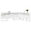 VidaXL vidaXL Storage Headboard with Shelf White 160 cm Engineered Wood 4