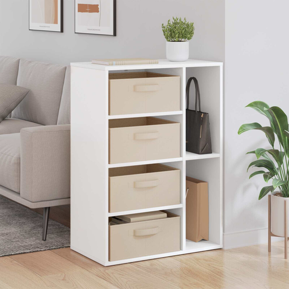 Vidaxl Sideboard With Drawer White 60 X 33.5 X 84 Cm