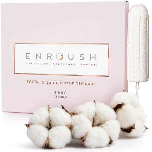 100% Organic Cotton Tampons | Biodegradable & Toxin Free |