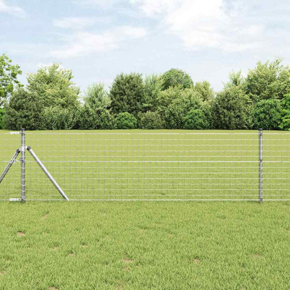 Vidaxl Ground Fix Welded Wire Fence 10 X 0.8 M (W X H)