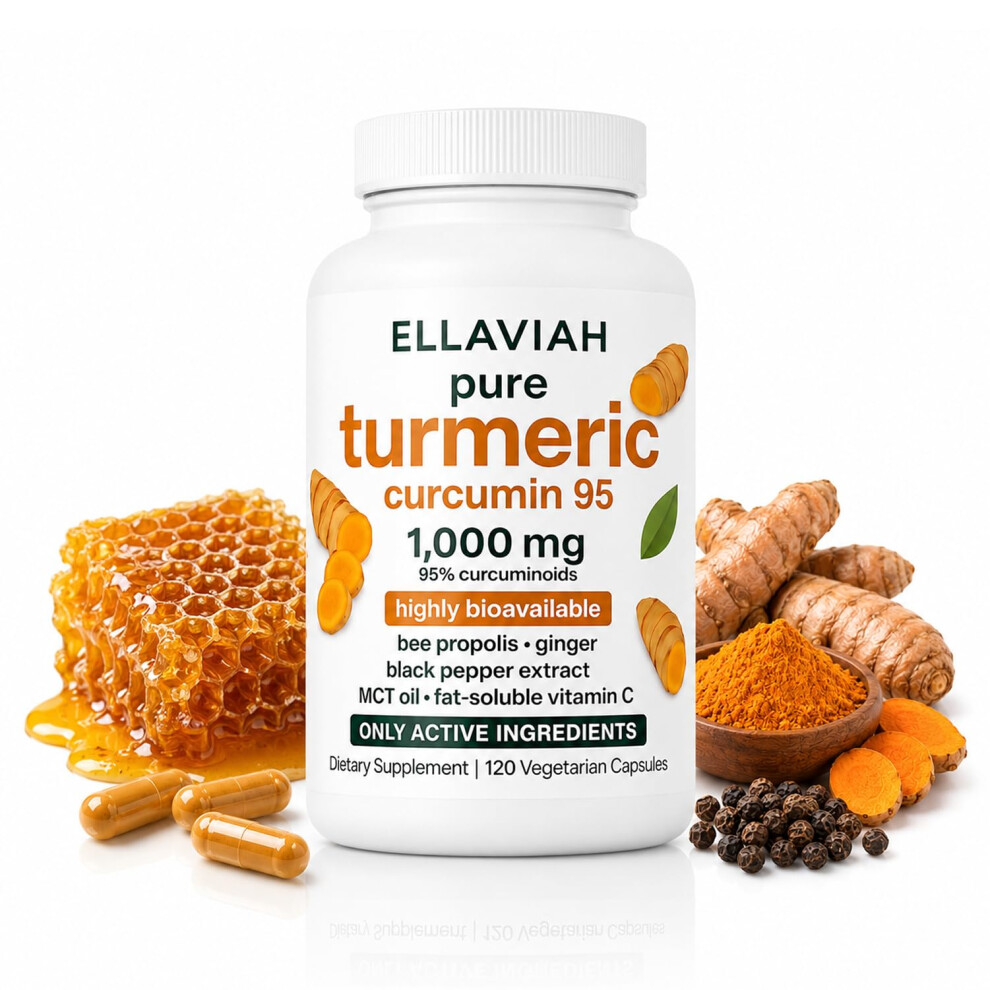 Ellaviah Pure Turmeric Curcumin 95 Â 1,000Mg Turmeric 95%