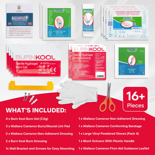 Astroplast First Aid Burns Dispenser in Compact Red Piccolo Box - 1