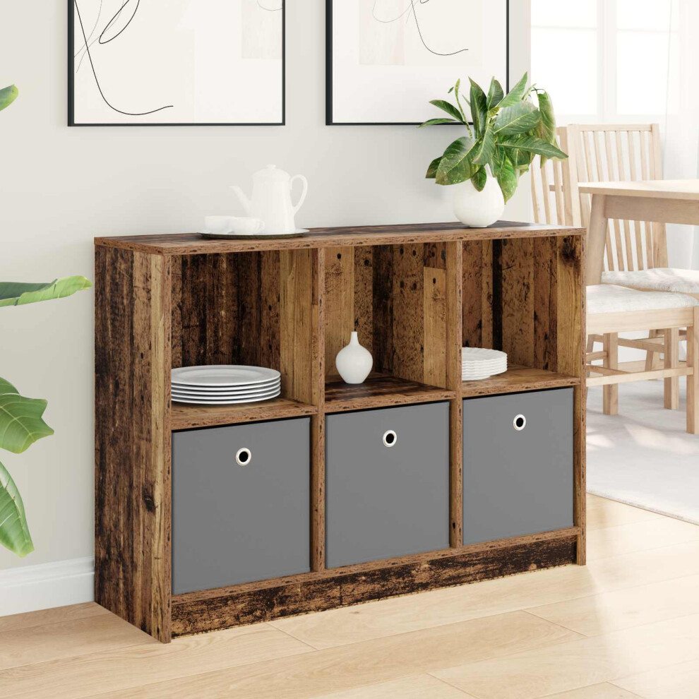Vidaxl Sideboard With Drawer Old Wood 102 X 32 X 73.5 Cm
