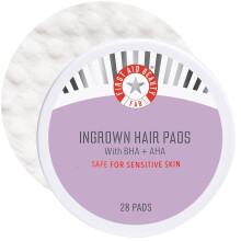 First Aid Beauty Ingrown Hair Pads with BHA & AHA – Daily Treatment