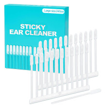 24 Pcs Sticky Cotton swabs Professional Ear Cleaner Set Earwax