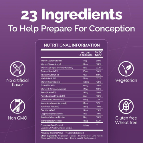 CONCEIVE PLUS Fertility Supplements for Women | Support Hormone 2