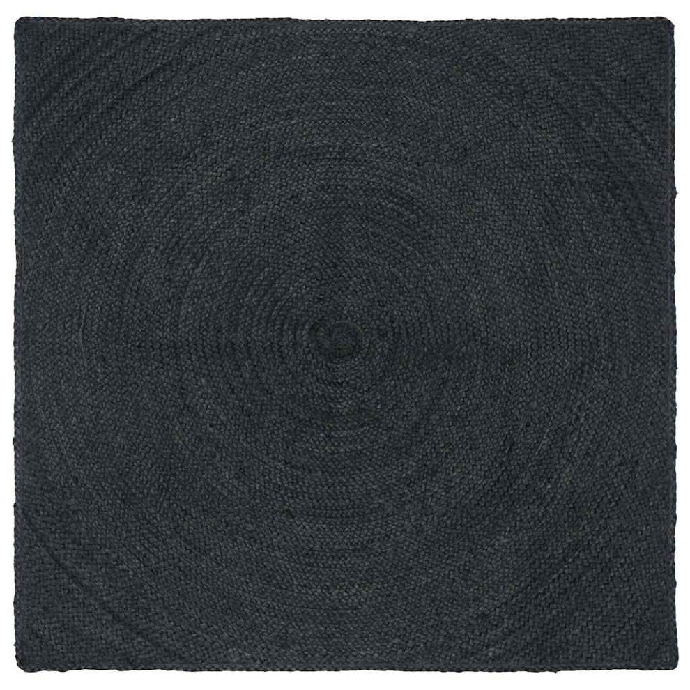 Vidaxl Area Rugs Dark Grey 120 X 120 Cm Jute