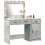 VidaXL vidaXL Dressing Table with Mirror Lights 2 pcs Grey Engineered wood 5