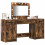 VidaXL vidaXL Dressing Table with Mirror Lights 3 pcs Brown Engineered Wood 4