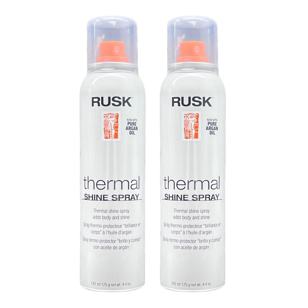 Rusk Thermal Shine Spray With Pure Argan Oil 4.4 Oz (Pack Of 2)