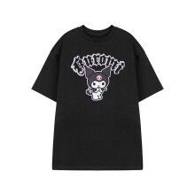 (Medium) Hello Kitty Short Sleeved T-Shirt (Womens Black)