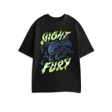 (Large) How to Train Your Dragon Short Sleeved T-Shirt (Mens Black)