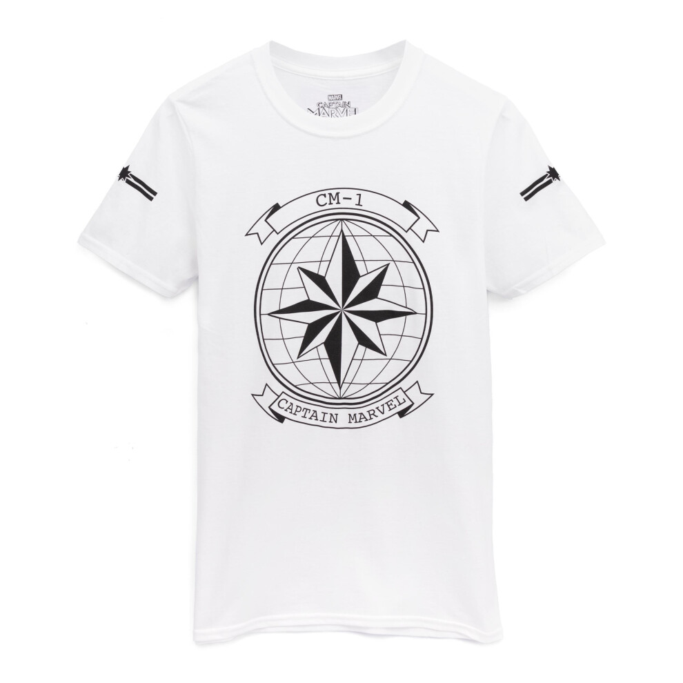 Marvel (Medium) Short Sleeved T-Shirt (Womens White)