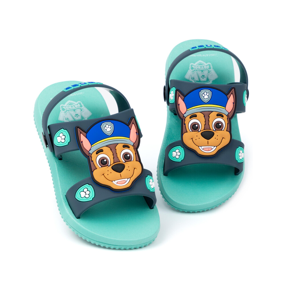 Paw Patrol (9 Uk Child) Sandals (Boys Blue)