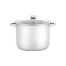 Judge Essentials Stock Pot 24cm 8.5 Litre - Silver