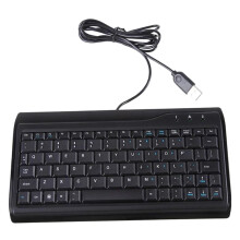 Portable Keyboard Slim Low Profile Quiet USB Wired Keyboard for Computer Notebook Laptop PC Desktop Silent Typing
