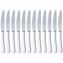 Amazon Basics Stainless Steel Dinner Knives With Round Edge