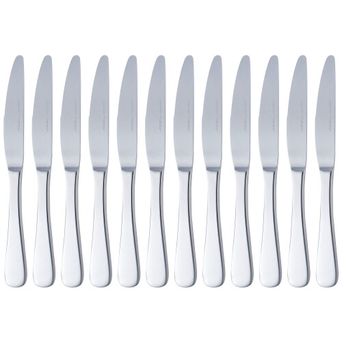 Amazon Basics Stainless Steel Dinner Knives With Round Edge