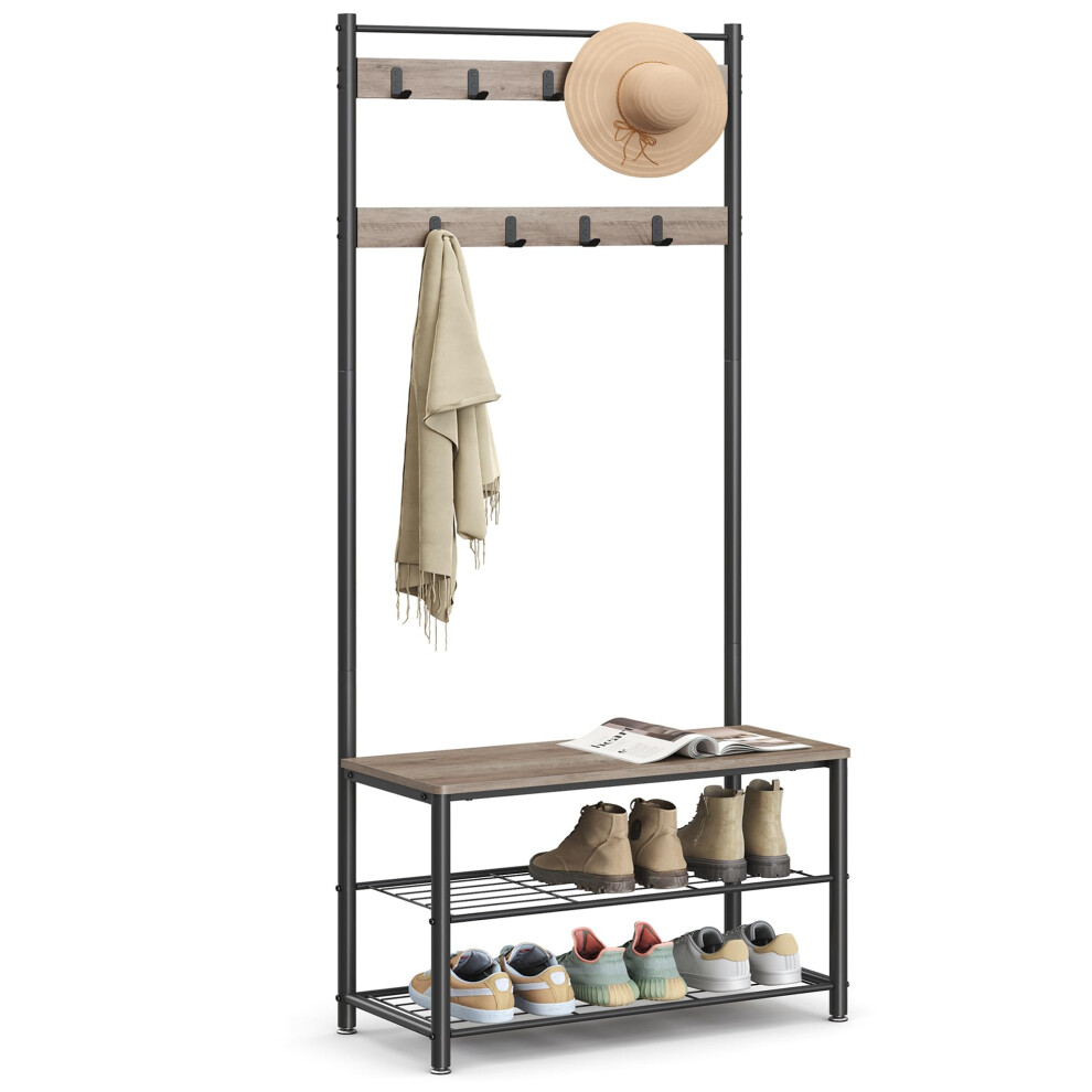 Vasagle 3 In 1 Coat Stand With Shoe Rack