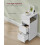 VASAGLE VASAGLE Slim Bedside Table - Small Narrow Side End Table with 2 Drawer 4