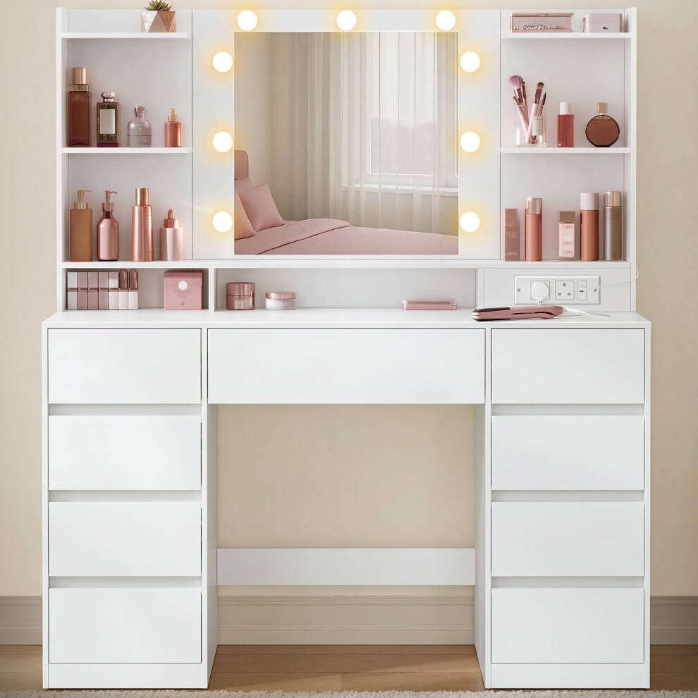 Vasagle Kailyn Collection - Dressing Table With Led Mirror