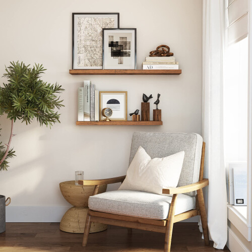 VASAGLE VASAGLE Wall Shelf, Floating Shelf, Hanging Shelf 1