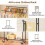 HYSEYY Double Rod Clothes Rail - Rolling Clothes Rack 2