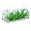 Set da giardinaggio per balcone (2 pezzi) - Serra da giardino in plastica e campanello a vento in bambù a forma di tempio 3