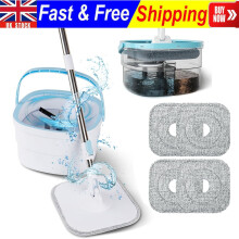 Mop Set with Bucket and 2 Chamber System for Separating Dirt and Fresh Water UK