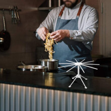 Droogrek voor Pasta, Opvouwbare Houder voor Het Drogen van Noedels, 10 Armen Spaghetti-Droogrek voor Het Maken van Verse Zelfgemaakte Pasta