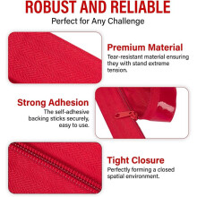 Rolls Heavy Duty Zipper Door,Self-Adhesive Dust Zippers,7ft X 3in Tarp Zipper Door for Greenhouse,Construction,Carpentry