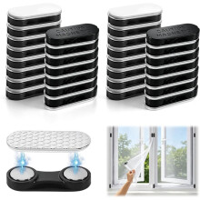 30Packs Fly Grid Window Magnet Name Badges Magnets with Adhesive Backing for Kitchen Living Room Balcony