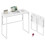 VASAGLE VASAGLE Folding Desk - Foldable Computer Desk - One-Piece Desktop Top 1