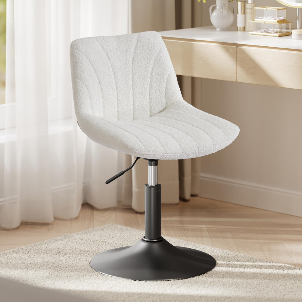 Vasagle Dressing Table Chair - Height Adjustable Bar Stool With Back