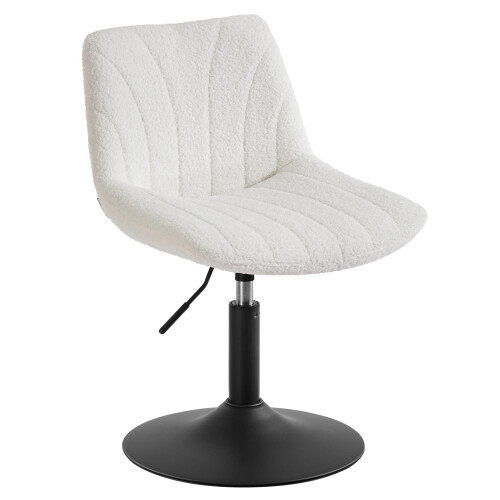 VASAGLE VASAGLE Dressing Table Chair - Height Adjustable Bar Stool with Back 1