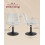 VASAGLE VASAGLE Dressing Table Chair - Height Adjustable Bar Stool with Back 3