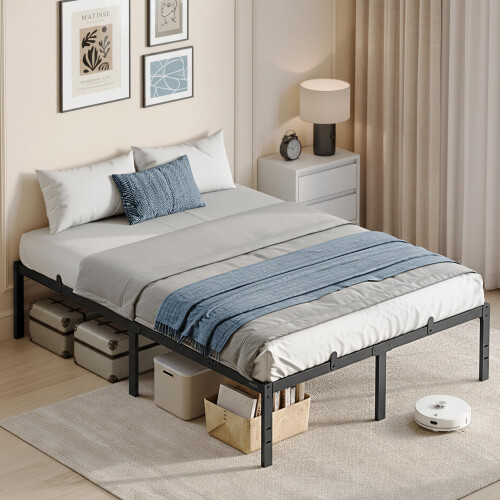 VASAGLE VASAGLE Double Metal Bed Frame - 135 x 190 cm - Under-Bed Space