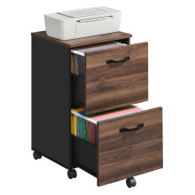 VASAGLE 2-Drawer Filing Cabinet - Mobile File Cabinet for Home Office