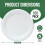 TaidMiao 9 Inch Paper Plates 100 Pack - 100% Compostable Dinnerware 2