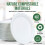 TaidMiao 9 Inch Paper Plates 100 Pack - 100% Compostable Dinnerware 5