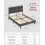 VASAGLE VASAGLE Double Bed Frame - for 135 x 190 cm Mattress 6