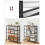 VASAGLE VASAGLE 5-Layer Shoe Rack - High Shoe Storage with 4 Mesh Shelves and 4