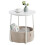 VASAGLE VASAGLE Collection - Side Table - Round End Table with Fabric Basket 1
