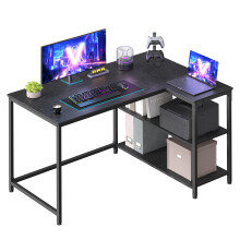 VASAGLE L Shaped Corner Desk - Computer Gaming Desk with Storage