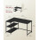 VASAGLE VASAGLE L Shaped Corner Desk - Computer Gaming Desk with Storage 6