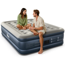 iDOO Inflatable Mattress,King Size Air Bed with Built-in Electric Pump