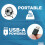 Status Status 4 Inch USB Desk Fan, Black 6