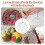 Conjunto de 6 Moldes Circulares de Acrílico para Patchwork, 1/2/3/4/5/6 Polegadas, com Argolas Articuladas para Fichário, para Artesanato DIY 7